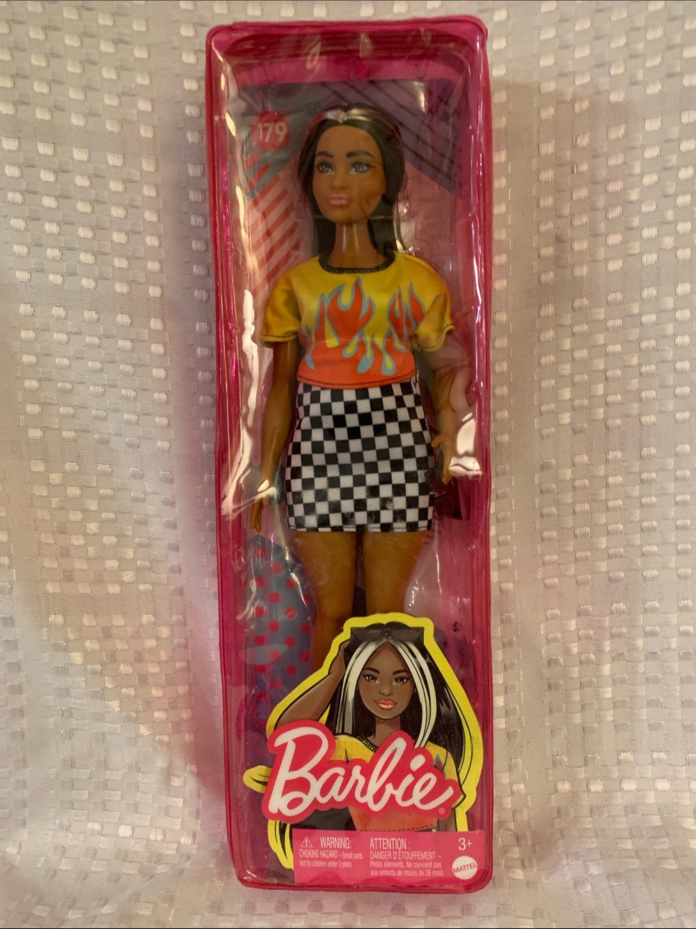 Barbie Fashionista doll with a more curvy body, new in package.